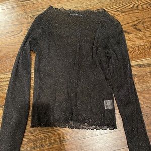 Mesh sparkly brandy Melville long sleeve